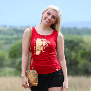 Courtney African Elli Tank - Coral