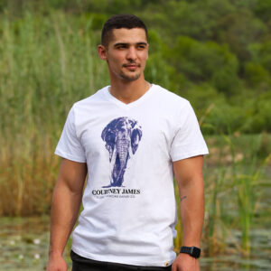 Ink Pen Bull Crew Tee - Tusk
