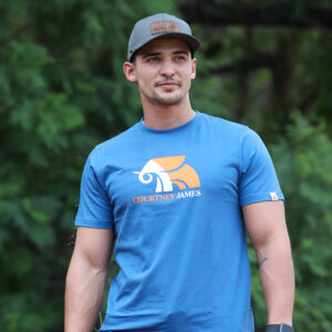 Courtney Duo Crew Tee - Sky