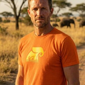 Zambezi Adventure Crew Tee - Hot orange