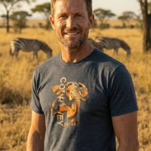 Charging Bull Crew Tee - Graphite grey
